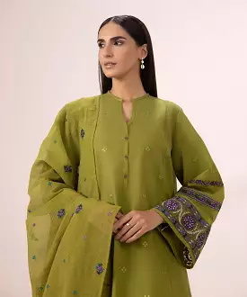 3 Piece - Embroidered Lawn Suit for Sale