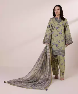 3 Piece Embroidered Lawn Suit for Women