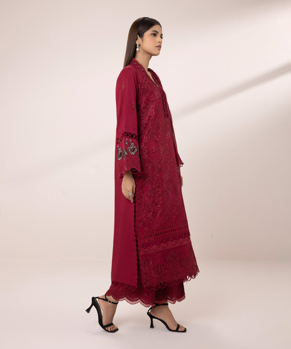 3-Piece Jacquard Suit with Embroidery.