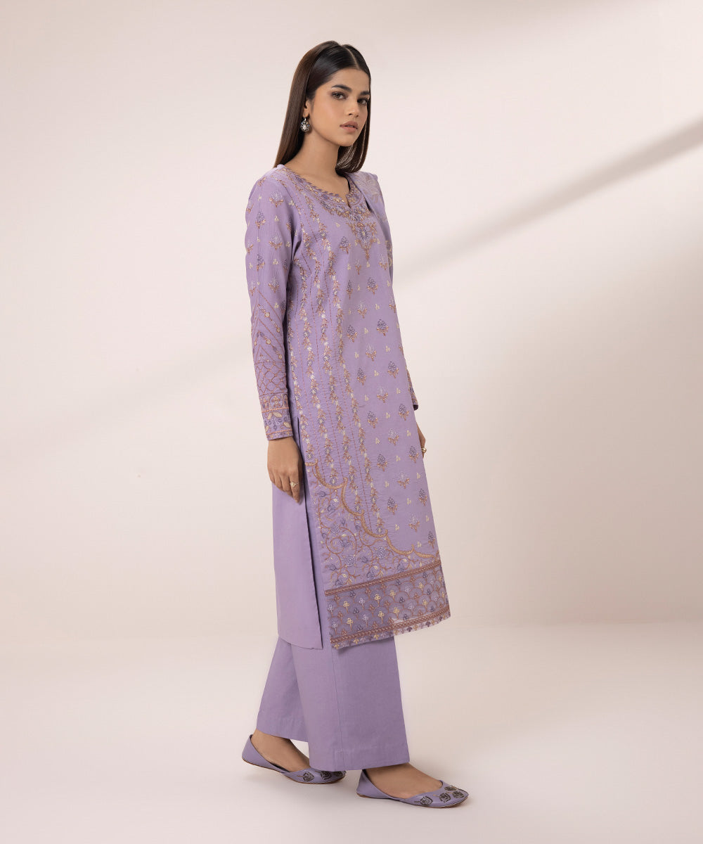 3 Piece Lawn Suit with Embroidery