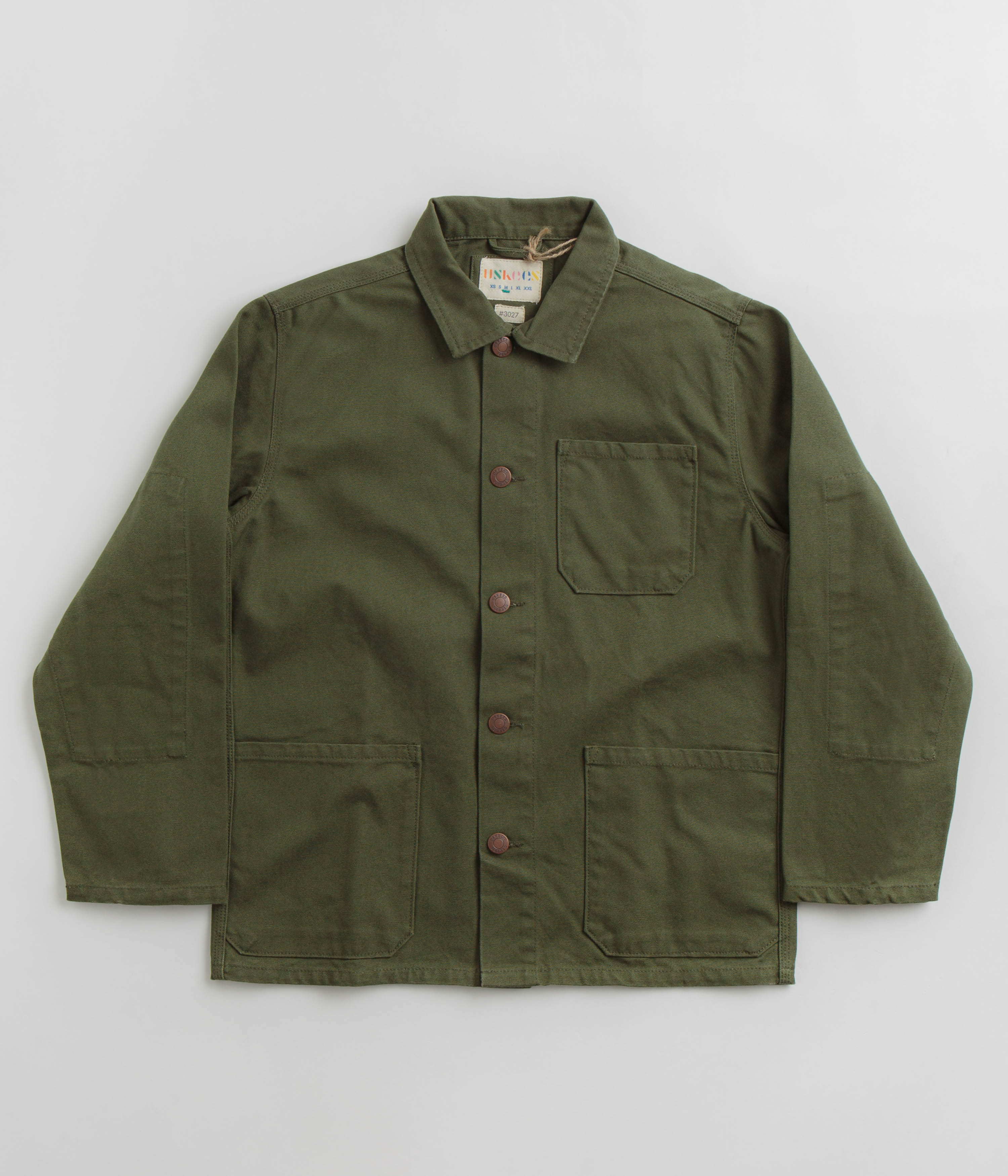 3027 Canvas Buttoned Overshirt - Coriander