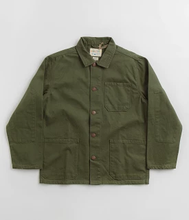 3027 Canvas Buttoned Overshirt - Coriander