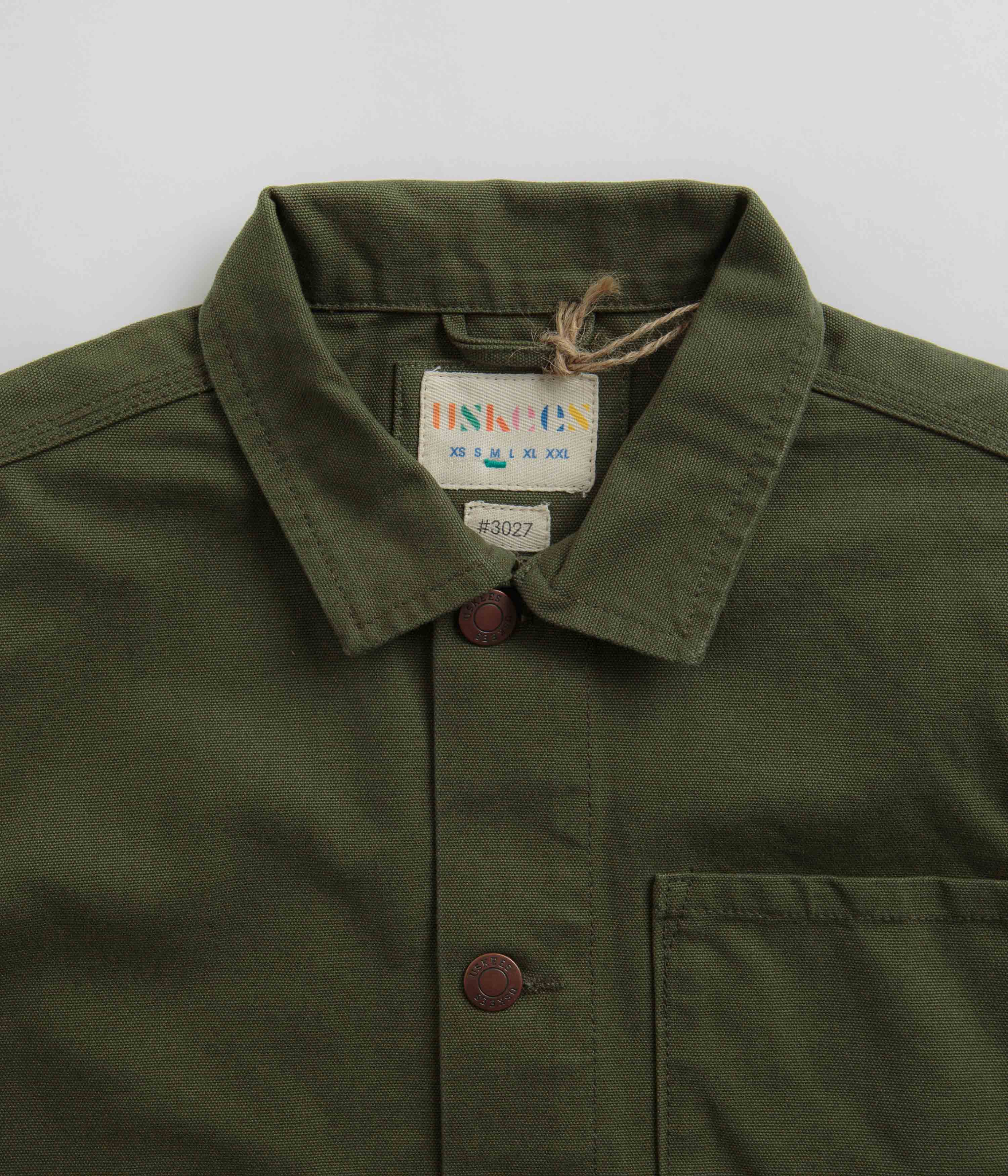 3027 Canvas Buttoned Overshirt - Coriander