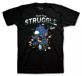 700 Bright Blue Shirt - Trust Your Struggle - Black: Top Selling Fashionable Bright Blue Shirt - Trust Your Struggle Design - Bl