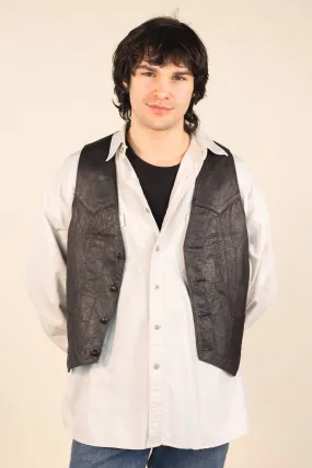 90s Leather Vest | Vintage Clothing Store