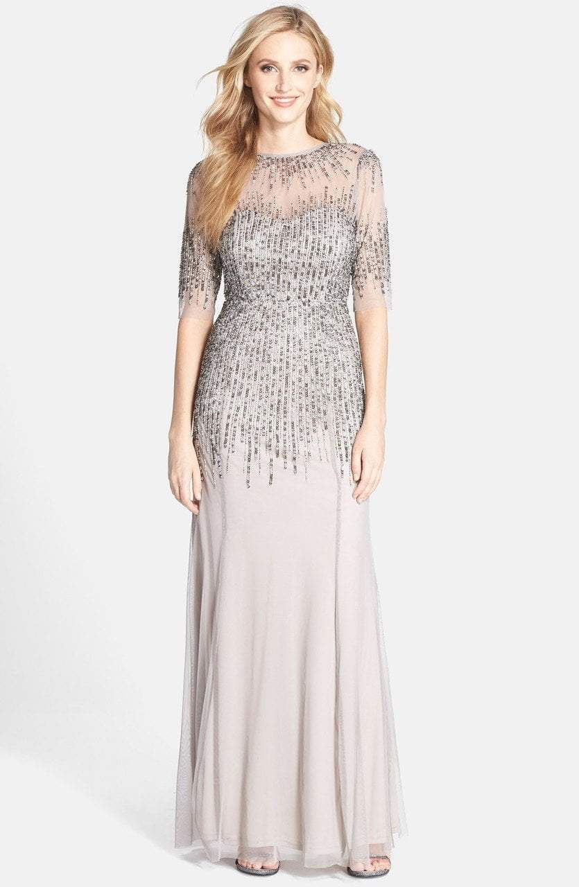 Adrianna Papell Illusion Sheath Gown - Shop Now!