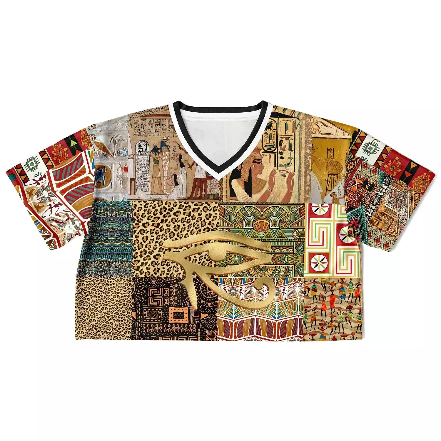 African Print Crop Jersey - Mother Lode.