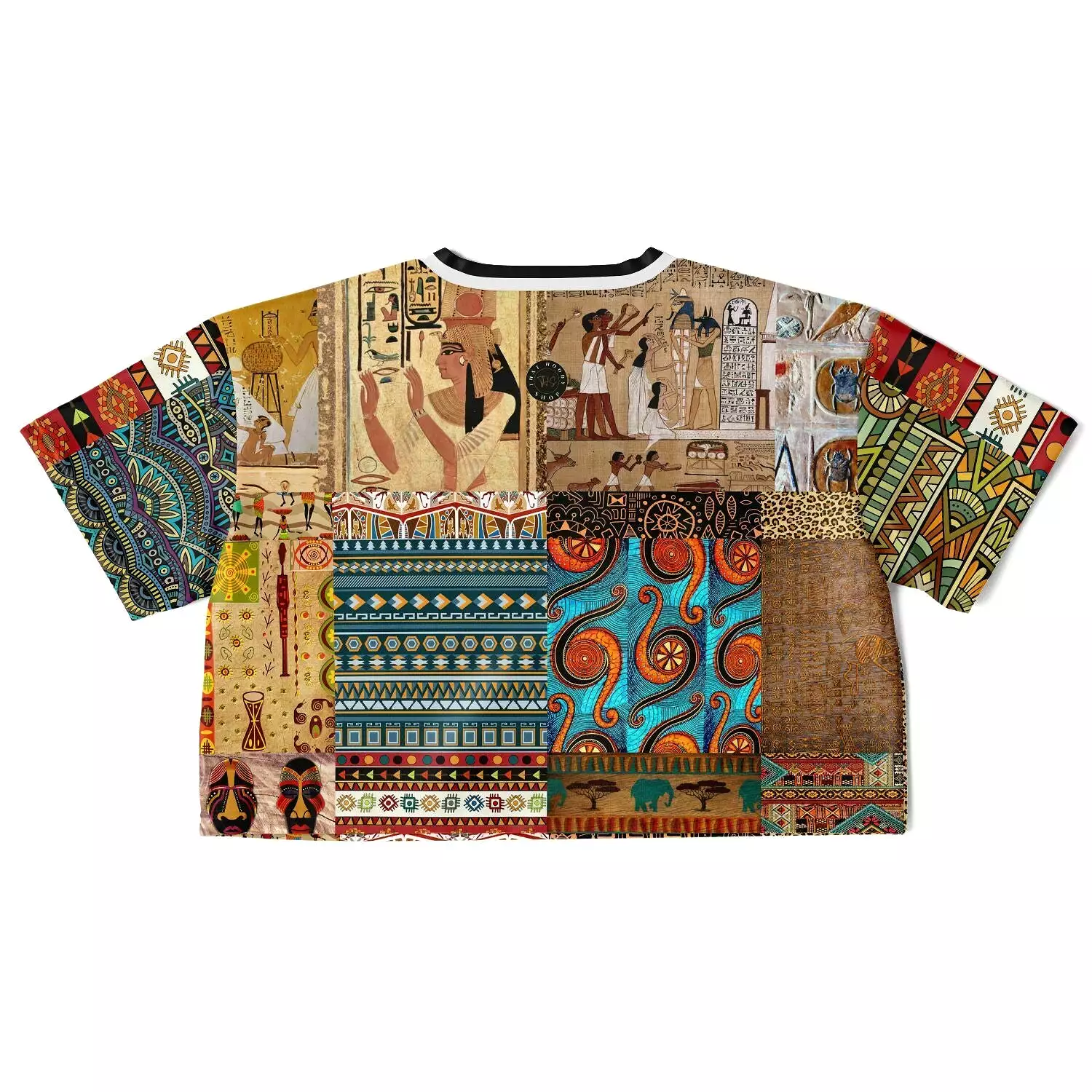 African Print Crop Jersey - Mother Lode.