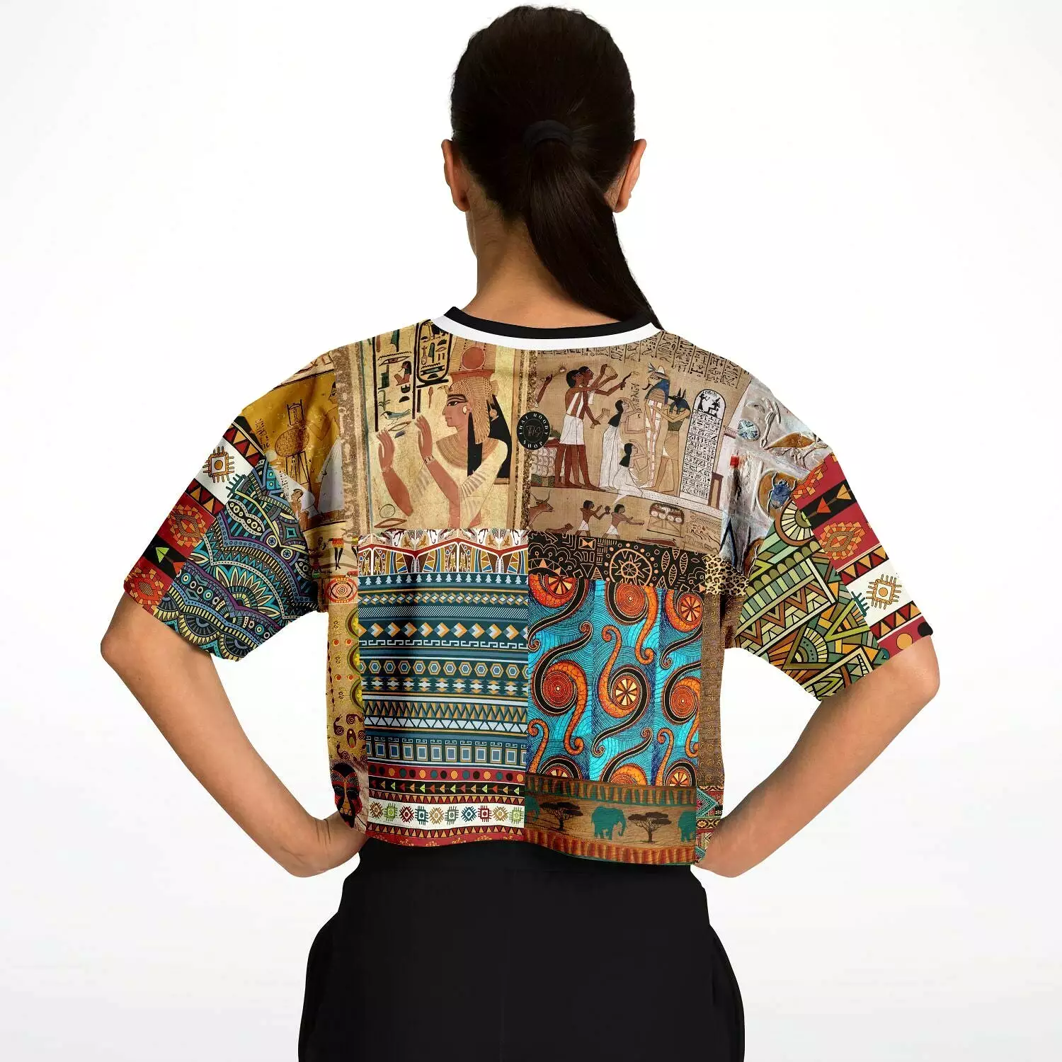 African Print Crop Jersey - Mother Lode.