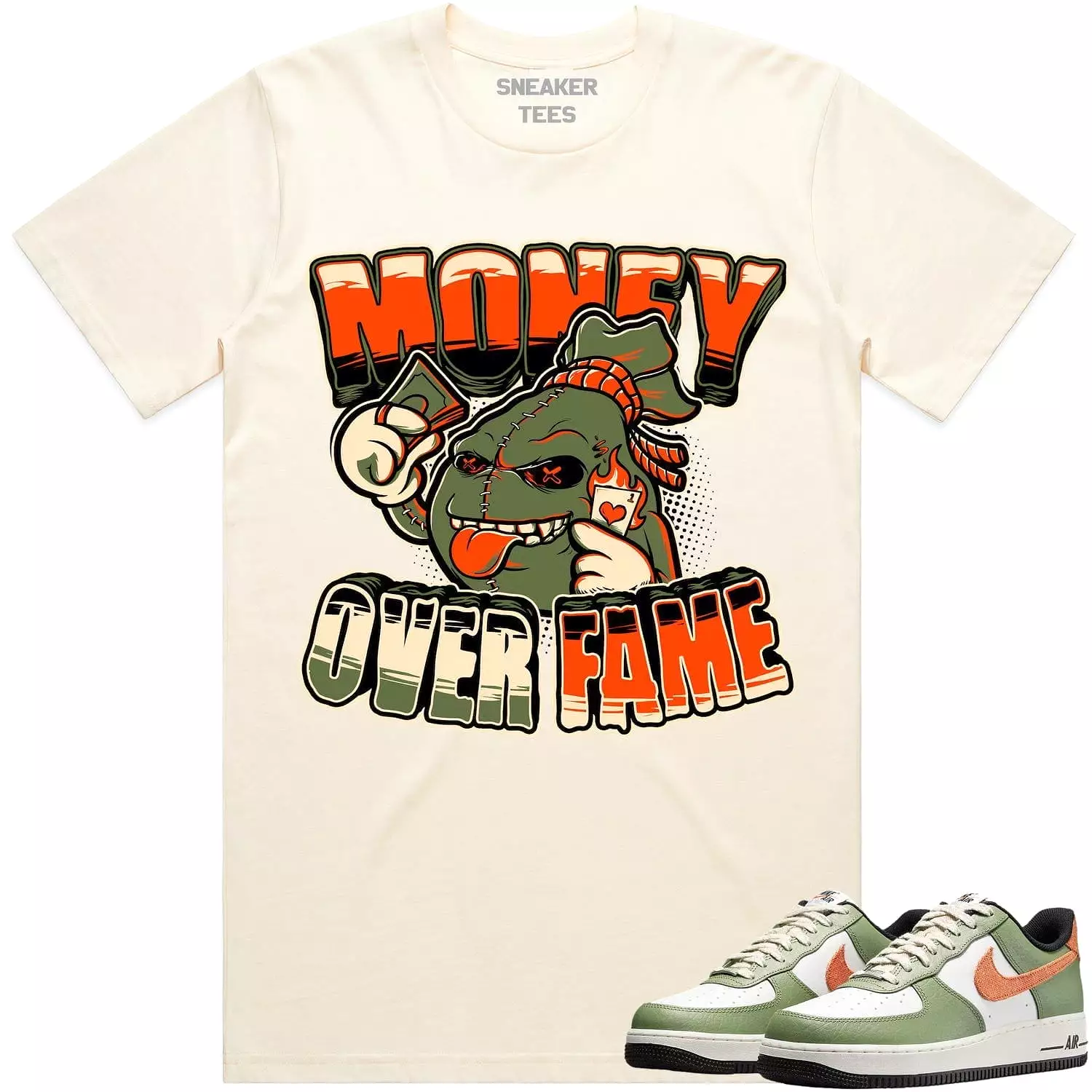 Air Force 1 Oil Green Shirt - CELADON MOF | Shop Now