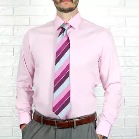 ARTURO Pink Dress Shirt - Slim Fit and Long Sleeve