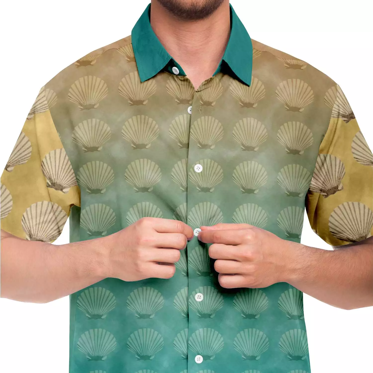 Atlantis Men's Short Sleeve Button-Up Shirt