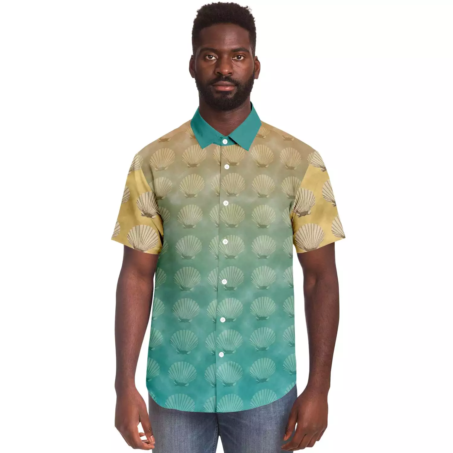 Atlantis Men's Short Sleeve Button-Up Shirt