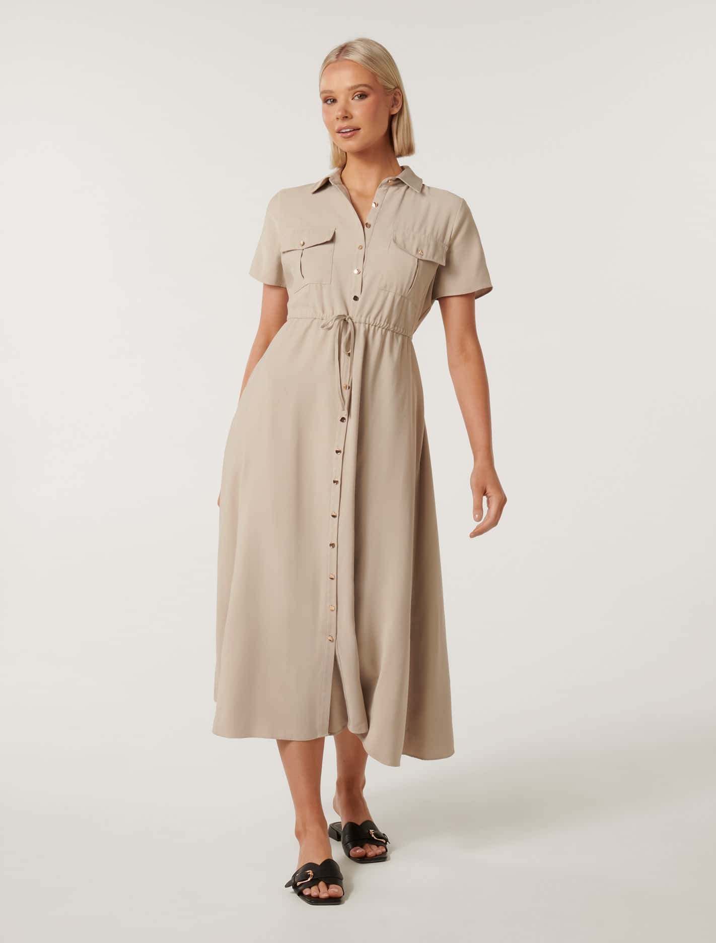 Avana Midi Shirt Dress - Buy Online | Affordable Shirt Dress | Latest Fashion Waste