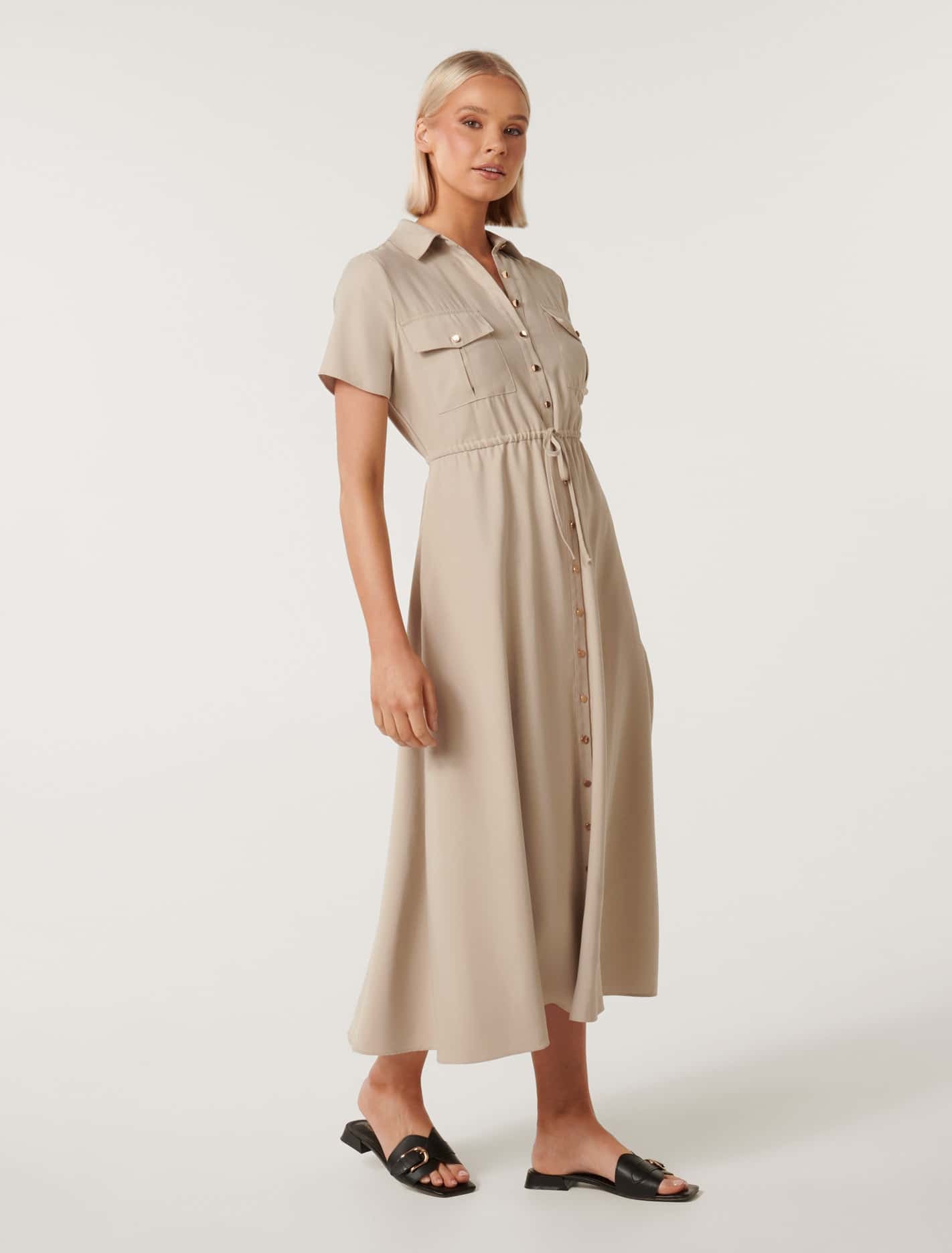 Avana Midi Shirt Dress - Buy Online | Affordable Shirt Dress | Latest Fashion Waste