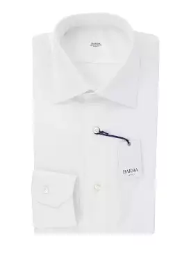 Barba Naples White Slim Fit Shirt