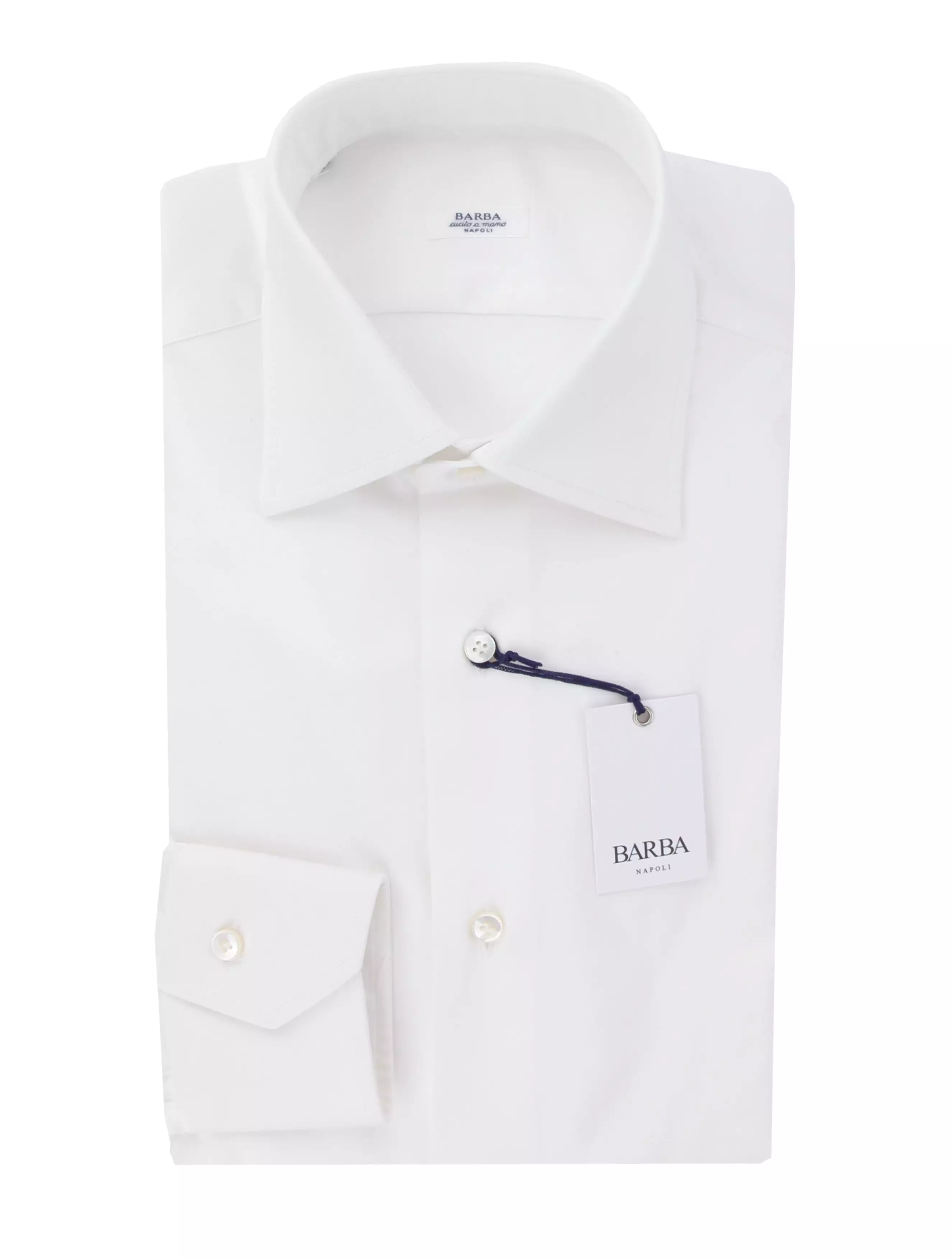 Barba Naples White Slim Fit Shirt