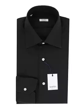 Barba Napoli Black Shirt - Extra Slim: Premium Italian Fashion