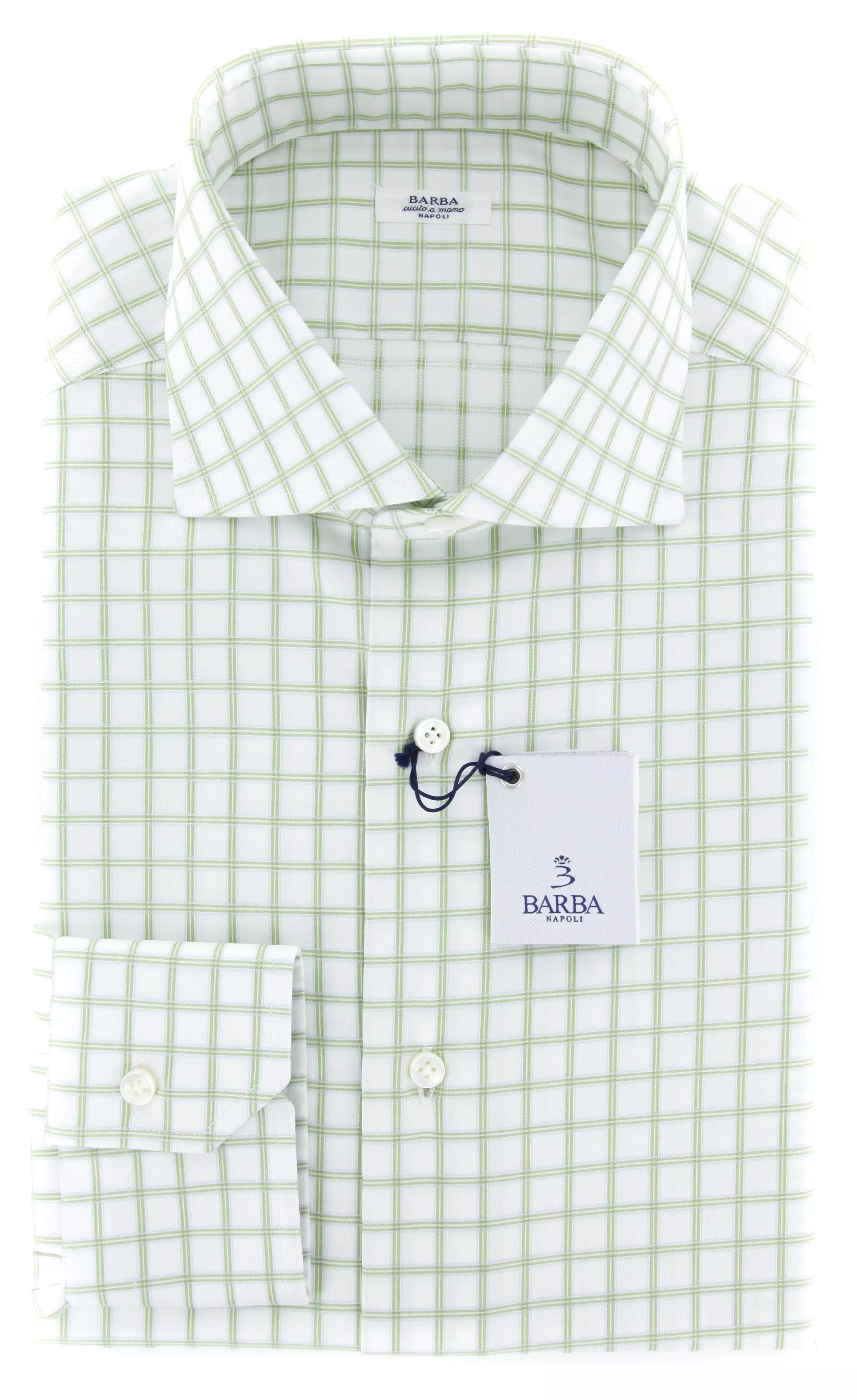 Barba Napoli Green Shirt - Size 15 US / 38 EU