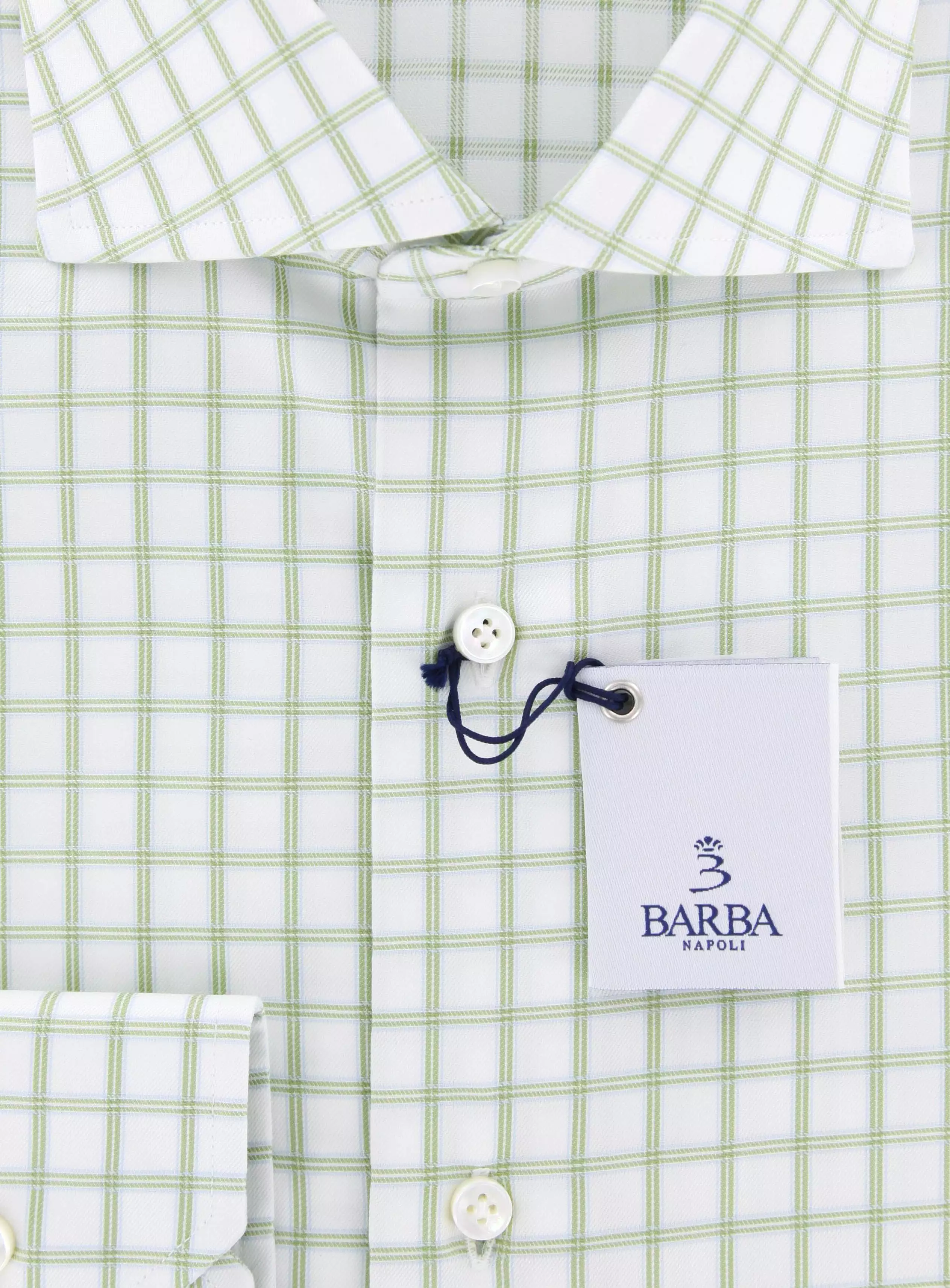 Barba Napoli Green Shirt - Size 15 US / 38 EU