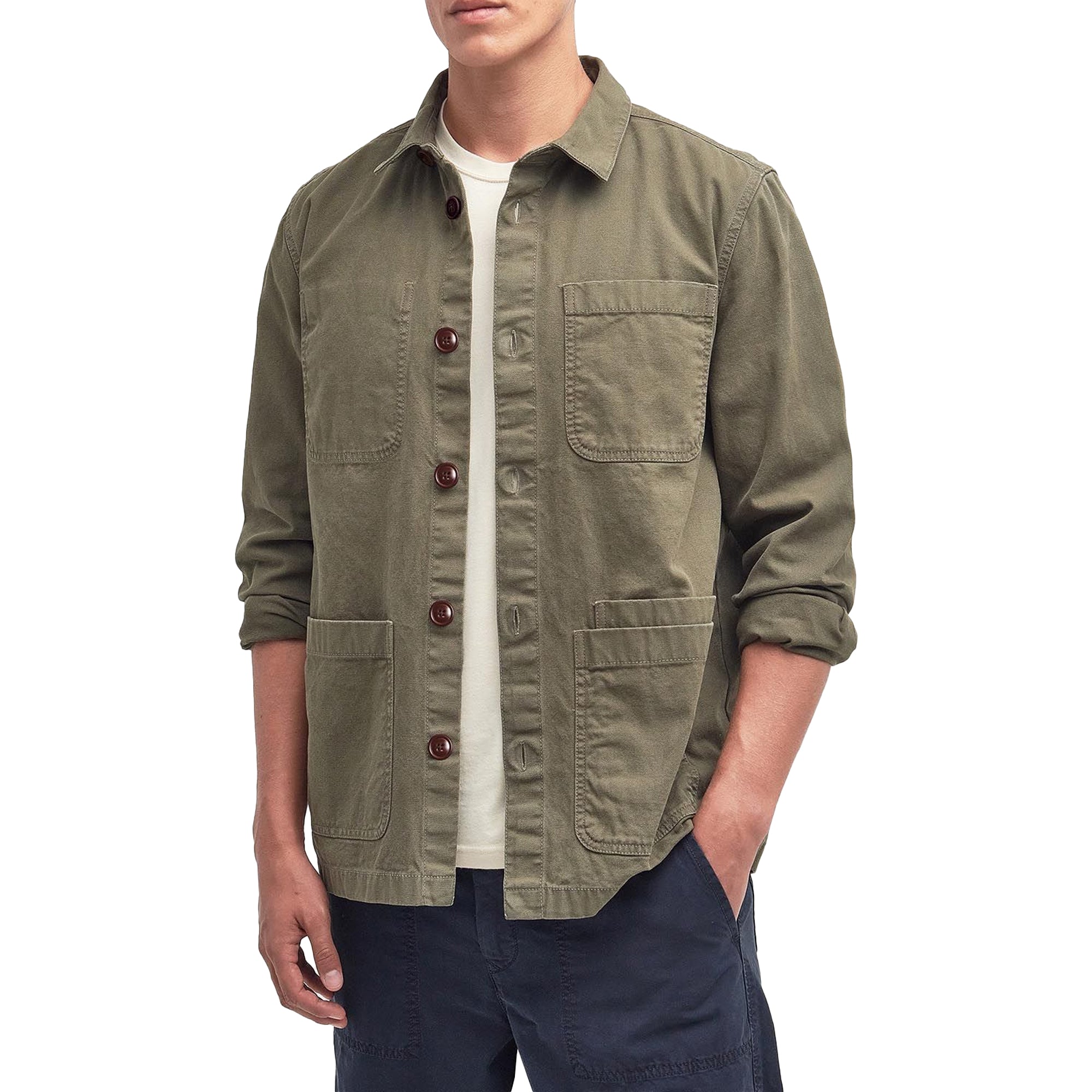 Barbour Chesterwood Overshirt - Pale Sage | Shop Now