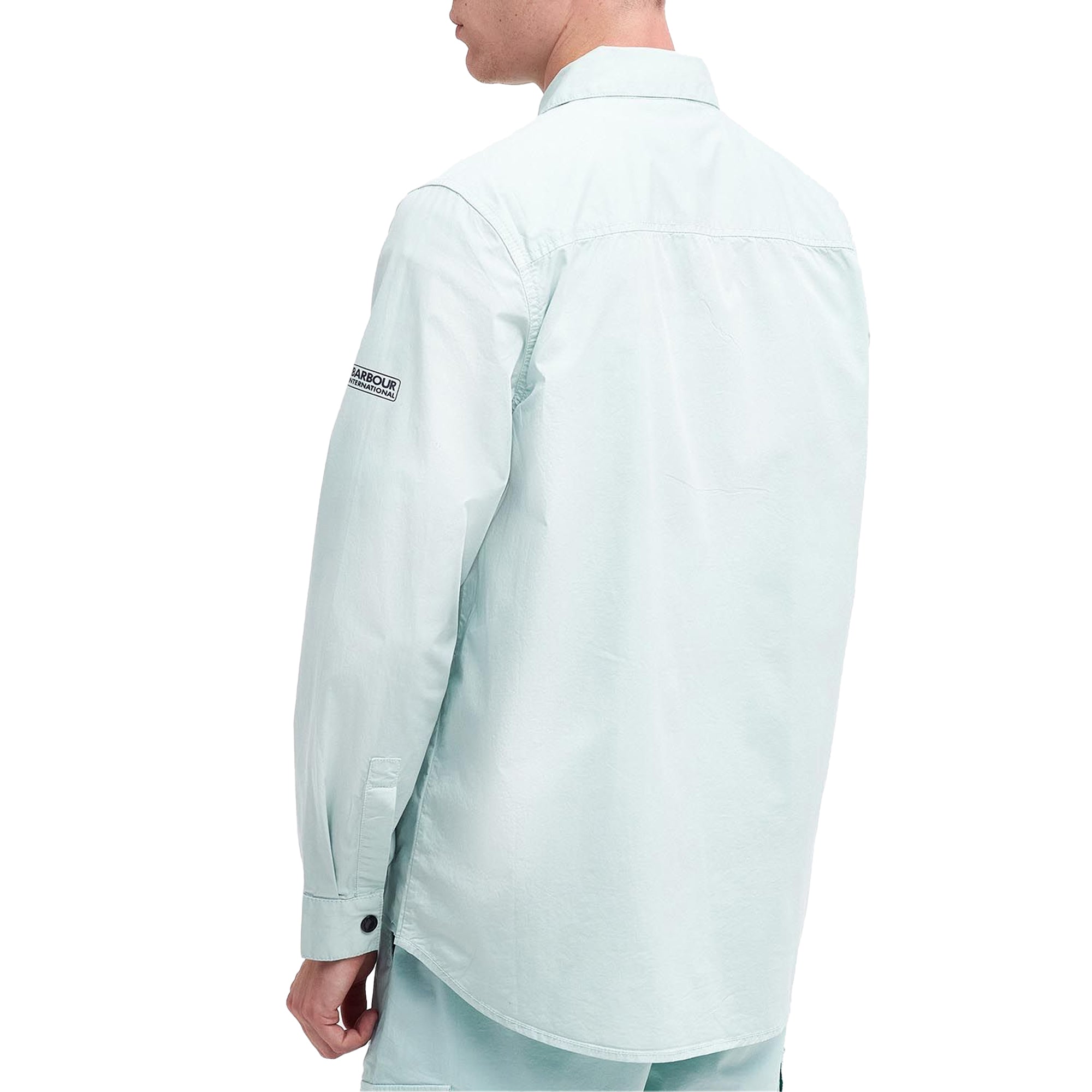 Barbour International Parson Overshirt - Green Fig | Shop Now