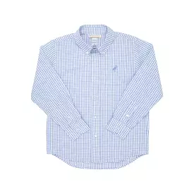 Beaufort Bonnet Company Park City Periwinkle Windowpane Dean's List Dress Shirt