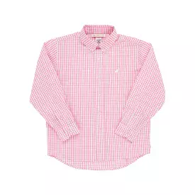 Beaufort Bonnet Hamptons Hot Pink Windowpane Dean's List Dress Shirt