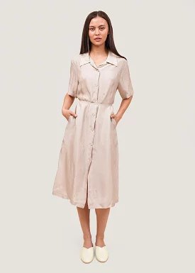 Beige Cupra Shirt Dress - Search Result: Cupra Shirt Dress in Beige