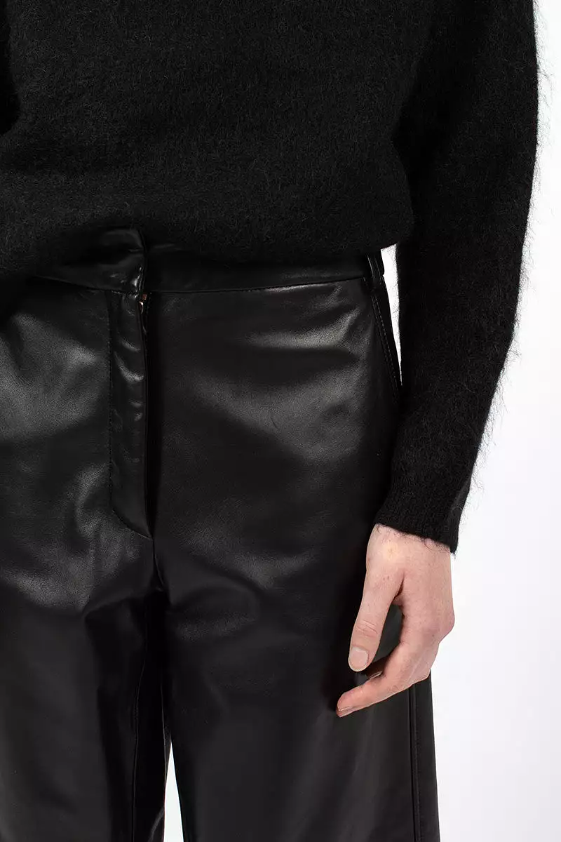 Bermuda Leather Shorts Black