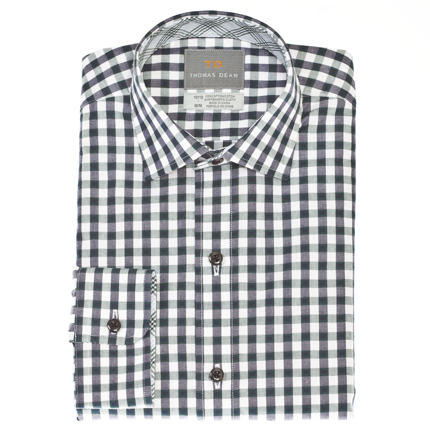 Big Boys Checked Button Down Shirt