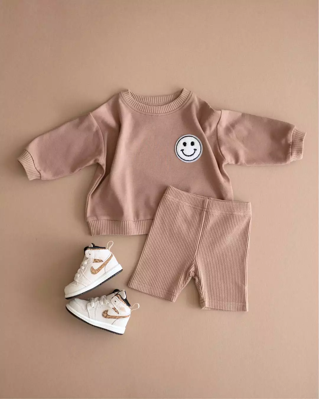 Biker Shorts Mocha Set