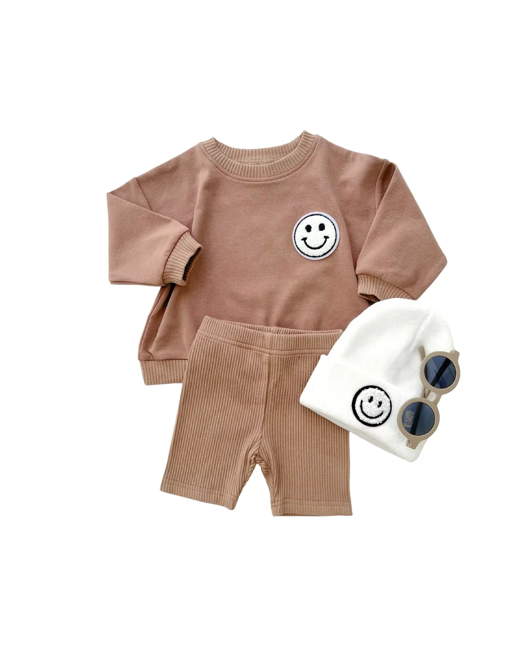 Biker Shorts Mocha Set