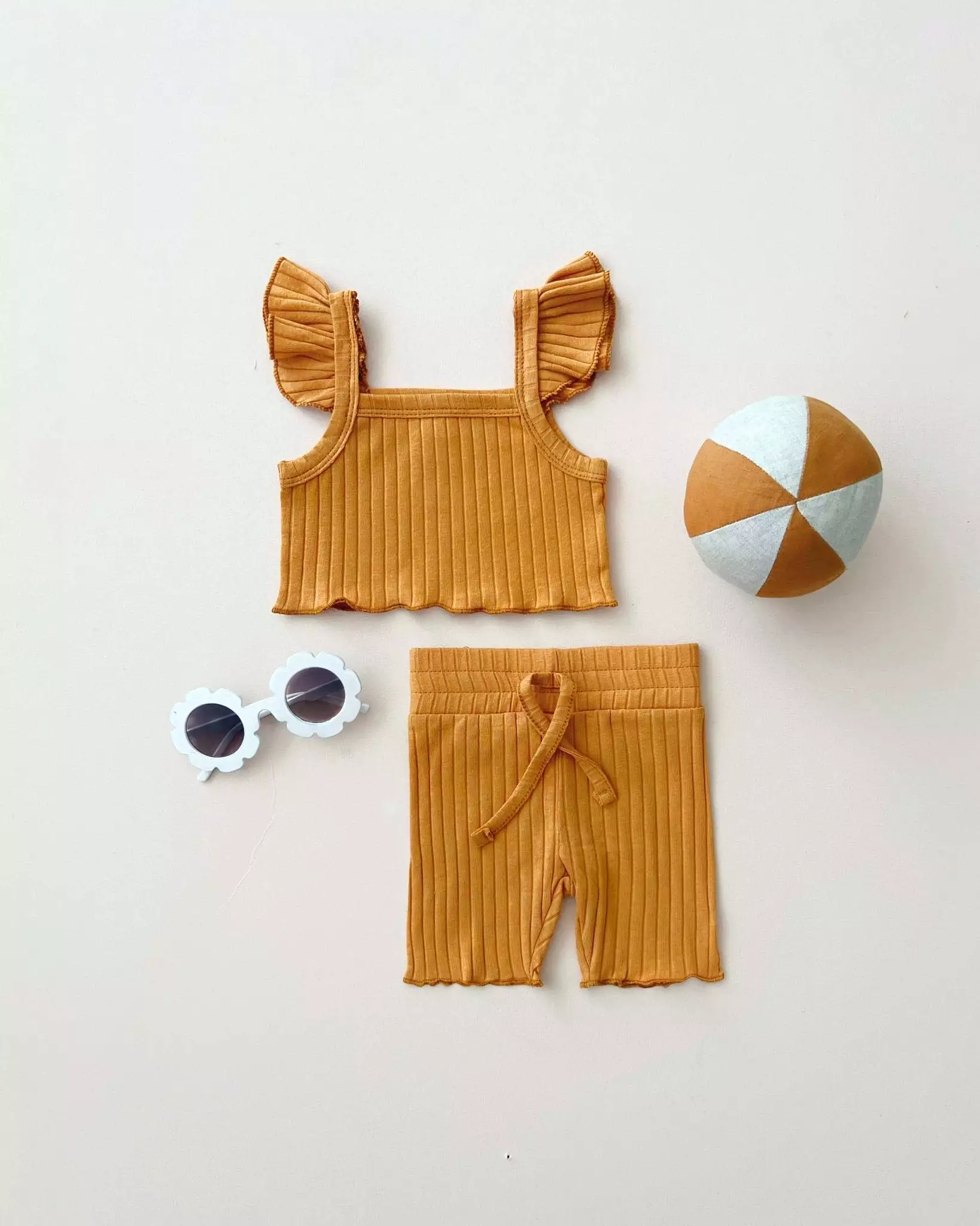 Biker Shorts Set - Butterscotch.