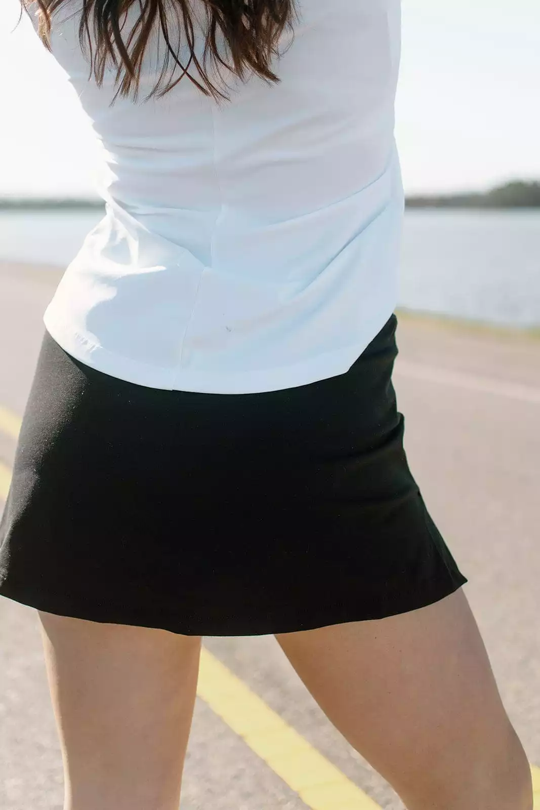 Black Active Mini Skort - Search Engine Optimized Title: Stylish Black Mini Skort for Active Wear