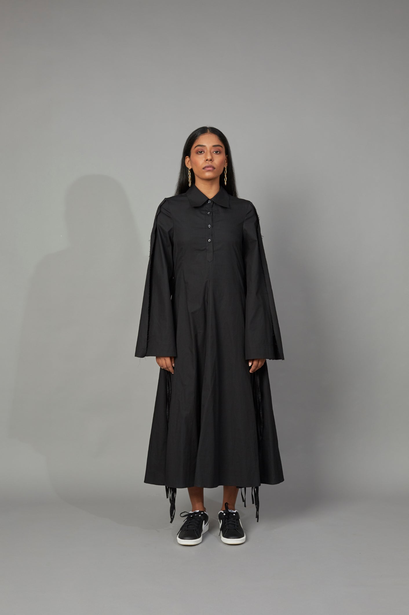 Black Classic Shirt Dress