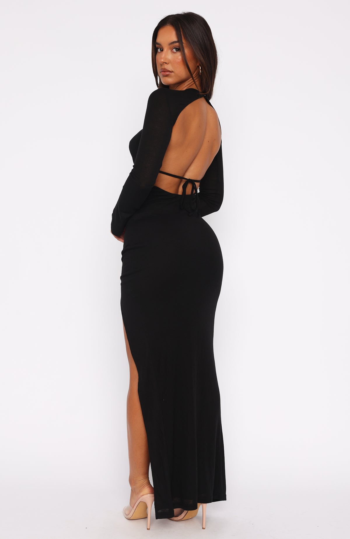 Black Long Sleeve Maxi Dress - Shop Now!