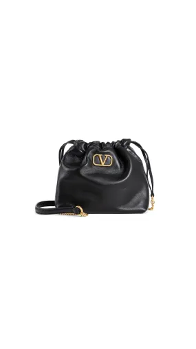 Black Mini Vlogo Satchel Pouch