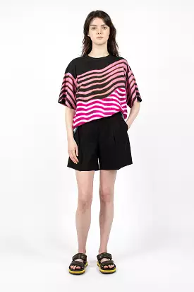 Black Pleated Shorts