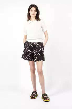 Black Pleated Shorts