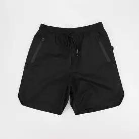 Black running shorts