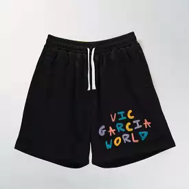 black shorts