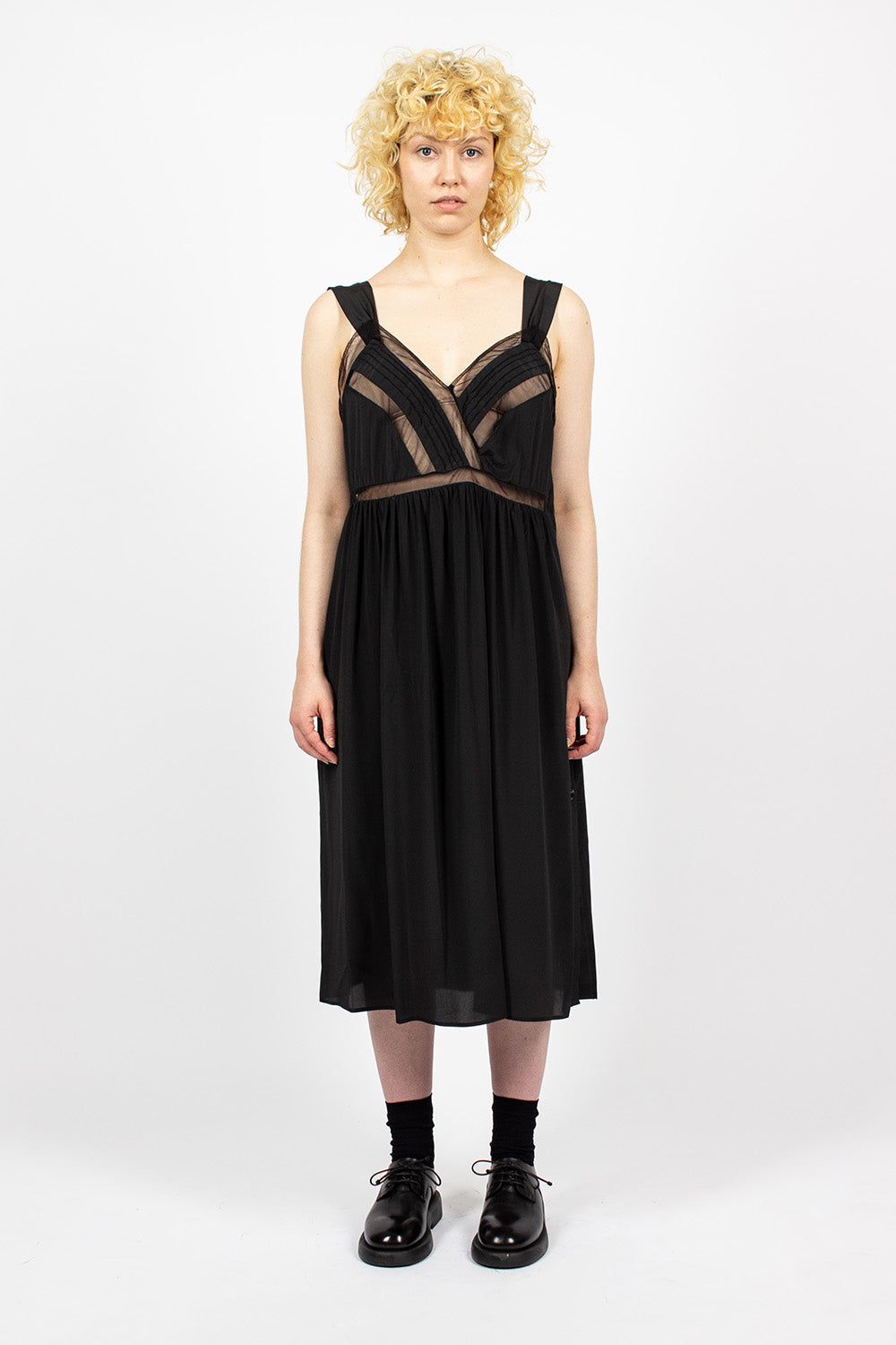 Black Tie Slip Dress