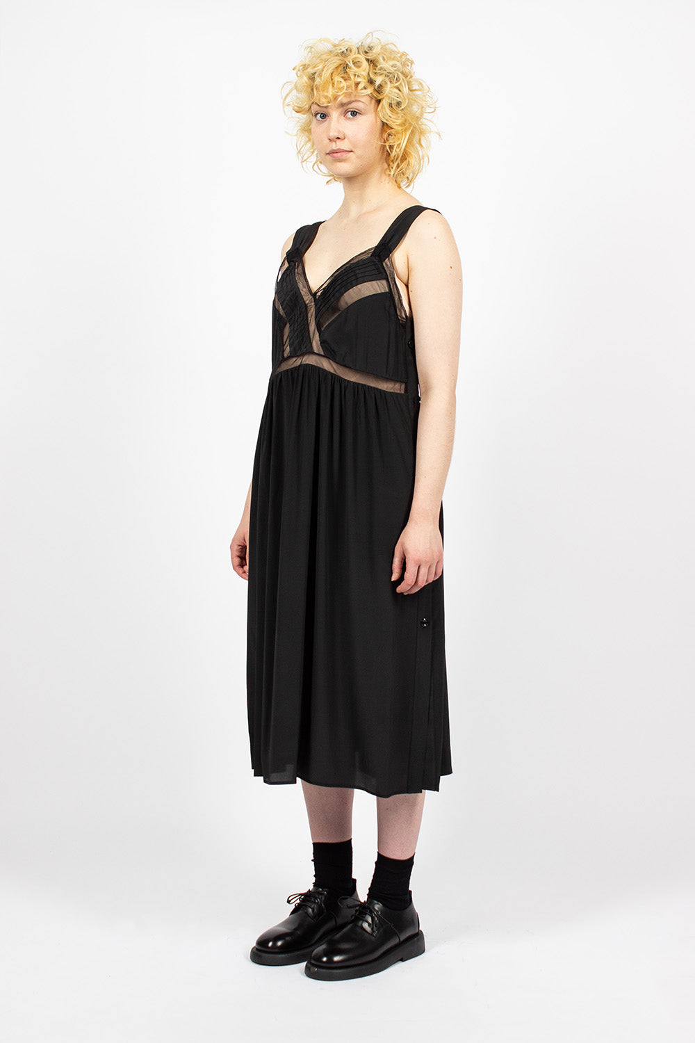 Black Tie Slip Dress