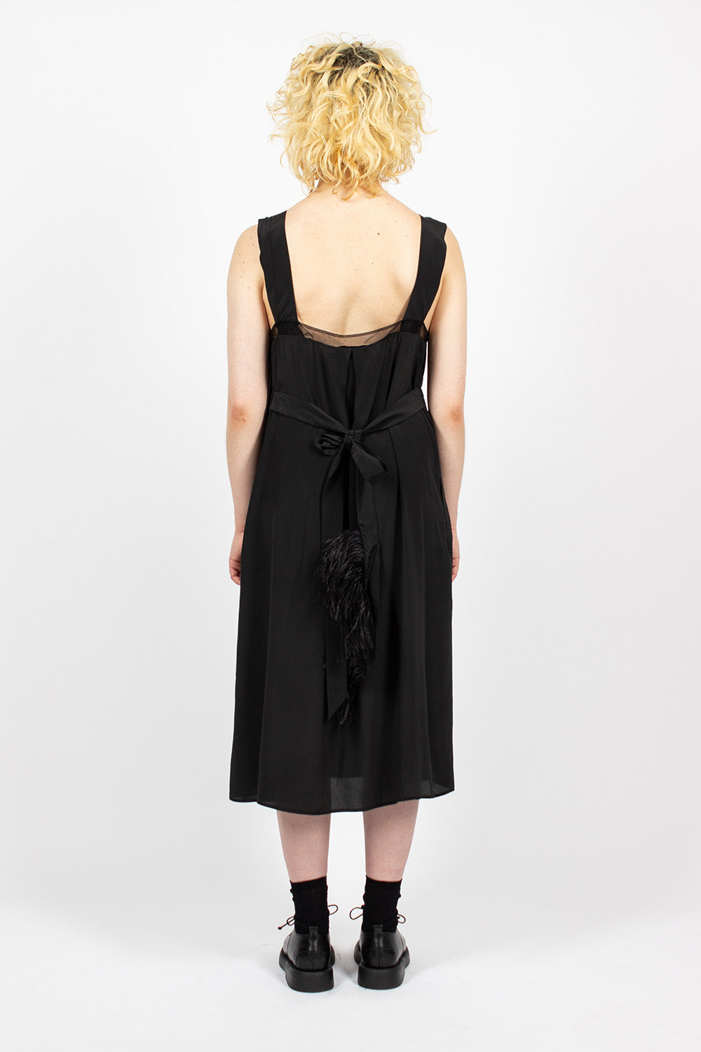 Black Tie Slip Dress