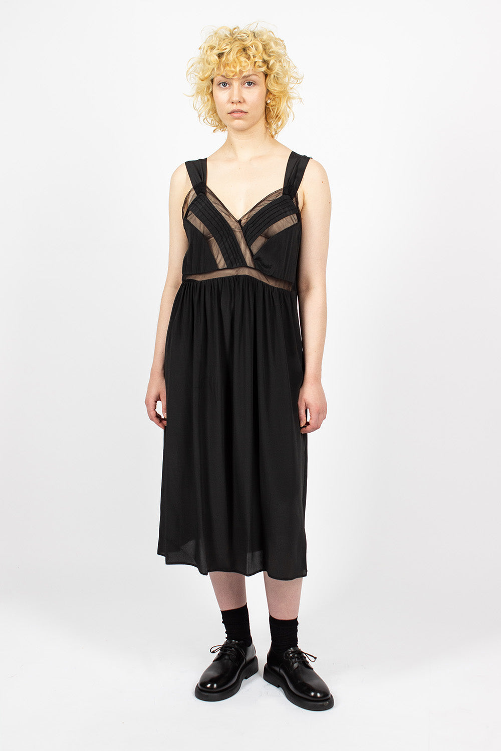 Black Tie Slip Dress