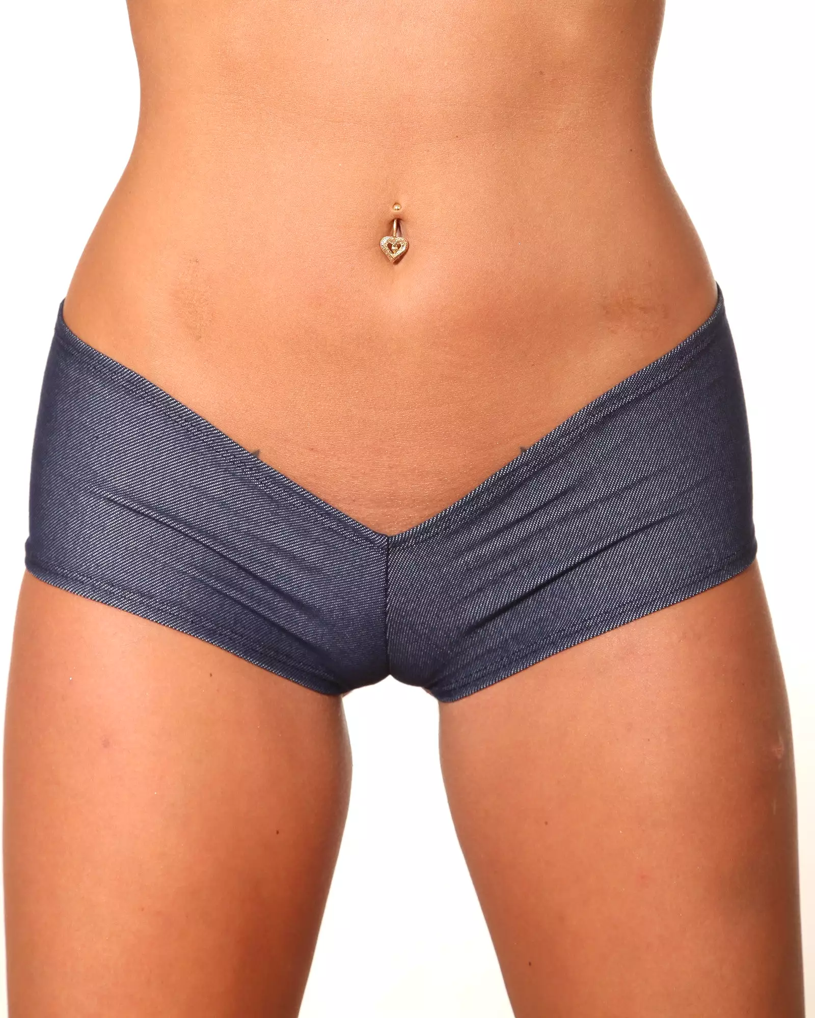 Blue Denim Booty Shorts - Stripper Apparel