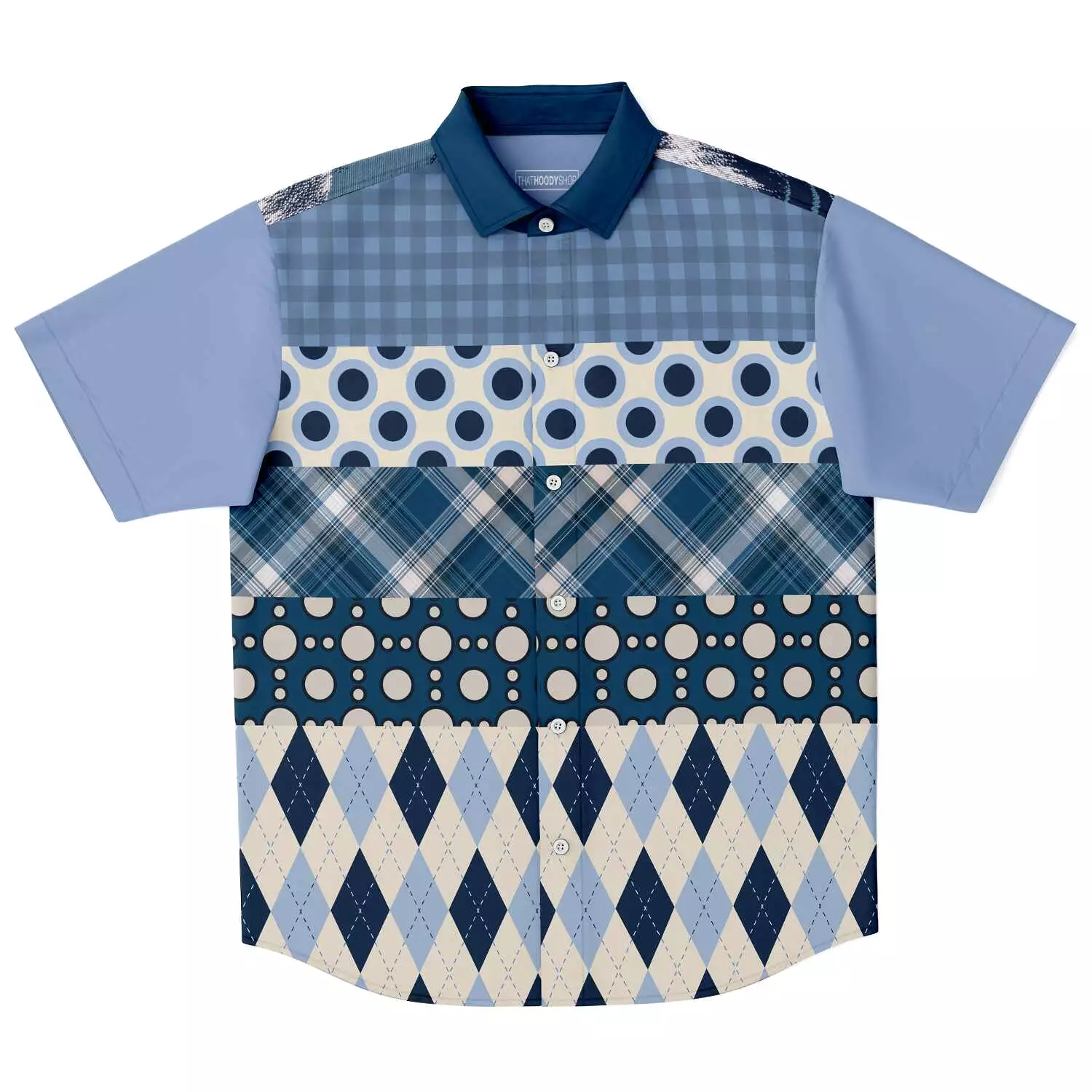 Blueberry Hill Button Down Short Sleeve Shirt