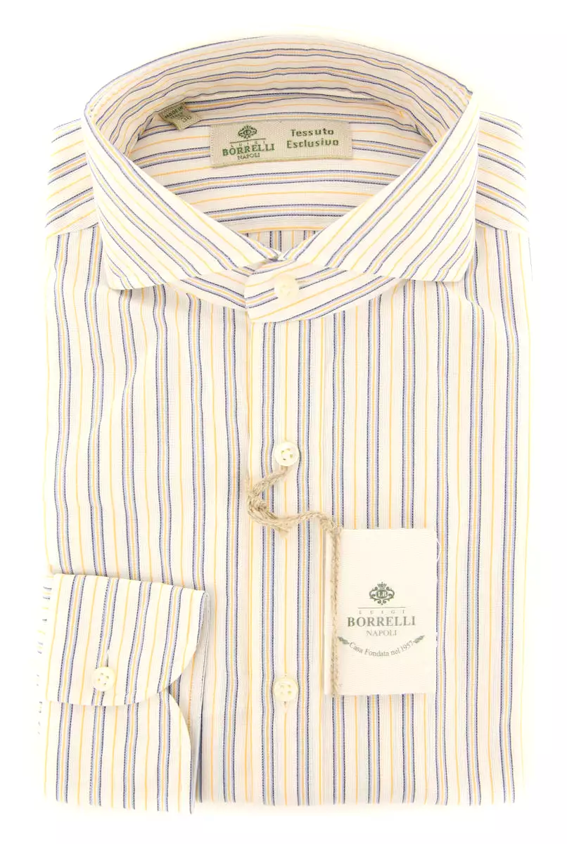 Borrelli White Shirt - Super Slim Fit