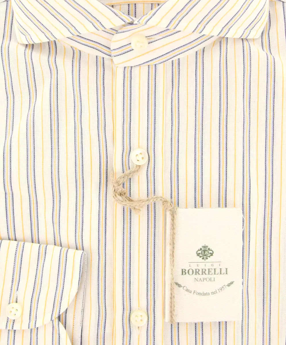 Borrelli White Shirt - Super Slim Fit